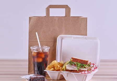 Image of medium bag option with surrounding food